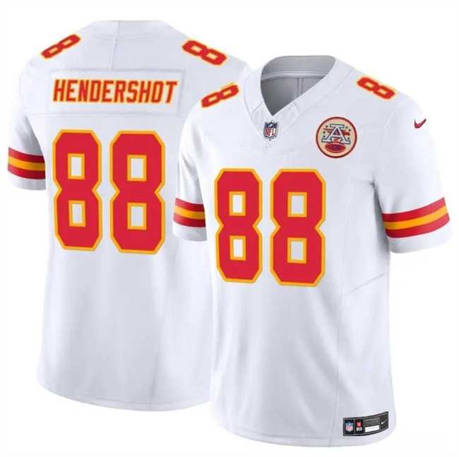 Men & Women & Youth Kansas City Chiefs #88 Peyton Hendershot White 2024 F.U.S.E Vapor Untouchable Limited Stitched Football Jersey